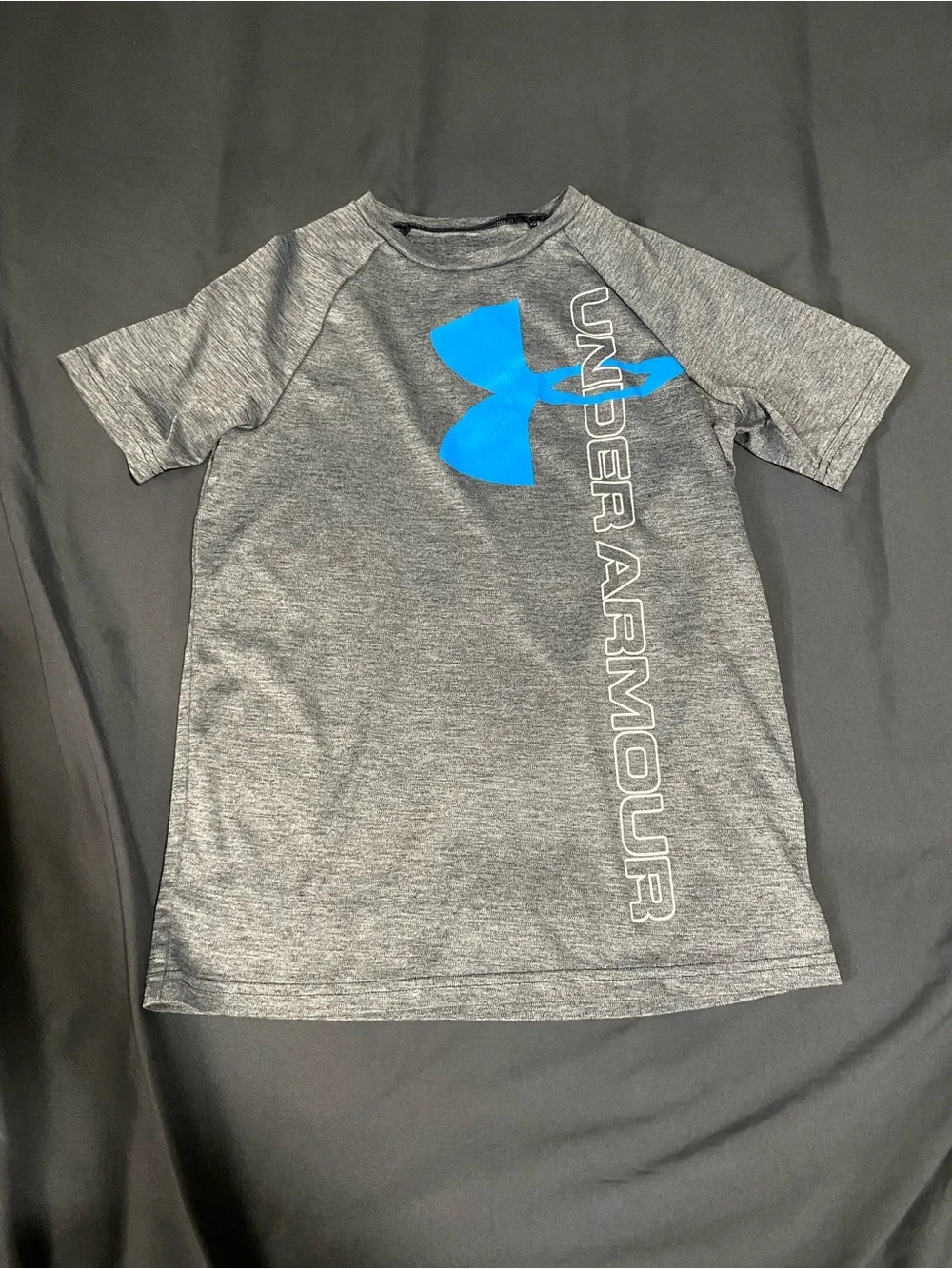 Under Armour Boys' Short Sleeve Graphic Tees - Gray, Black, Blue & Red Logos